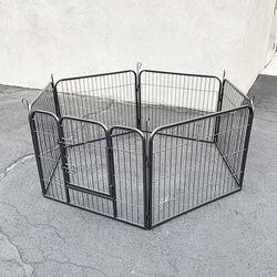 (NEW) $55 Heavy Duty 24” Tall x 32” Wide x 6-Panel Pet Playpen Dog Crate Kennel Exercise Cage Fence Play Pen 