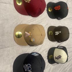 Fitted Hats Size 7 1/8 