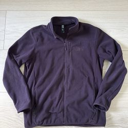 Men’s Maroon Columbia Mountain Hard Wear Fleece Zip Jacket Size Large