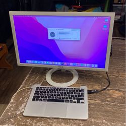 MacBook Pro Retina 2015 W/ 24” Monitor $275