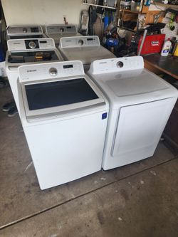 Samsung Top Load Washer and Dryer Set