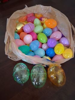 Bag Of Plastic Easter Eggs, $1.00!