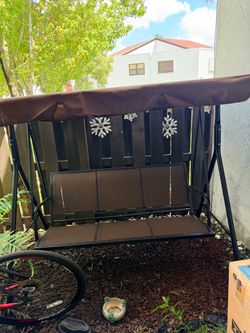 Outdoor Patio Swing with Canopy