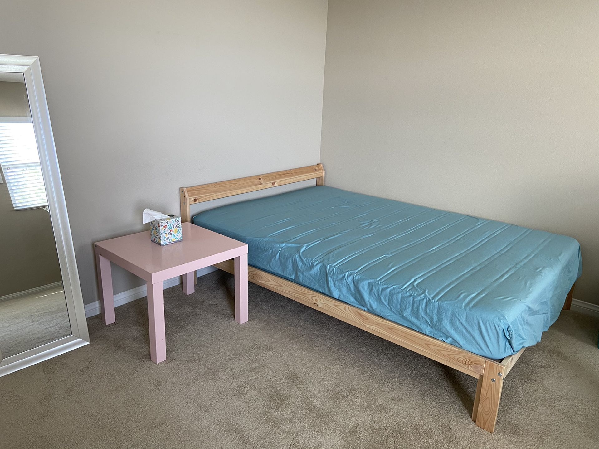 IKEA Full Size Bed ( bed frame, base, and mattress)