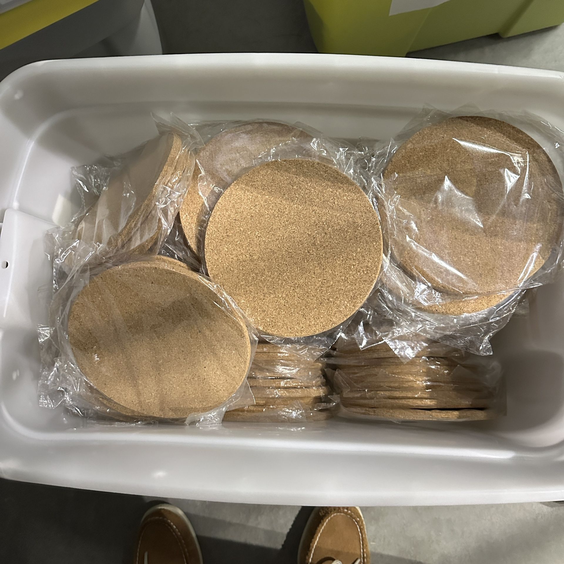 Cork Board Coaster Mats Trivet 7.5”