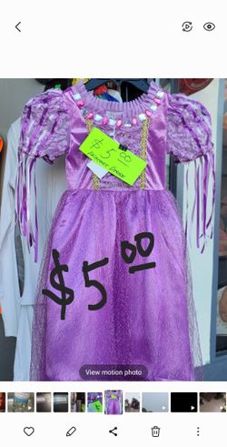 Princess Costume Dress Sizes 2 & 3