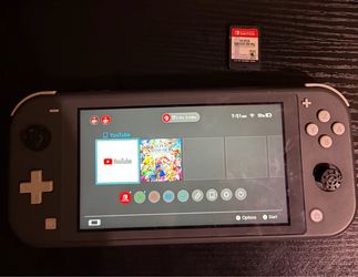Nintendo Switch lite and game