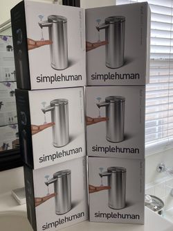 NEW  Simplehuman Sensor Soap Dispenser Brushes Stainless Steel