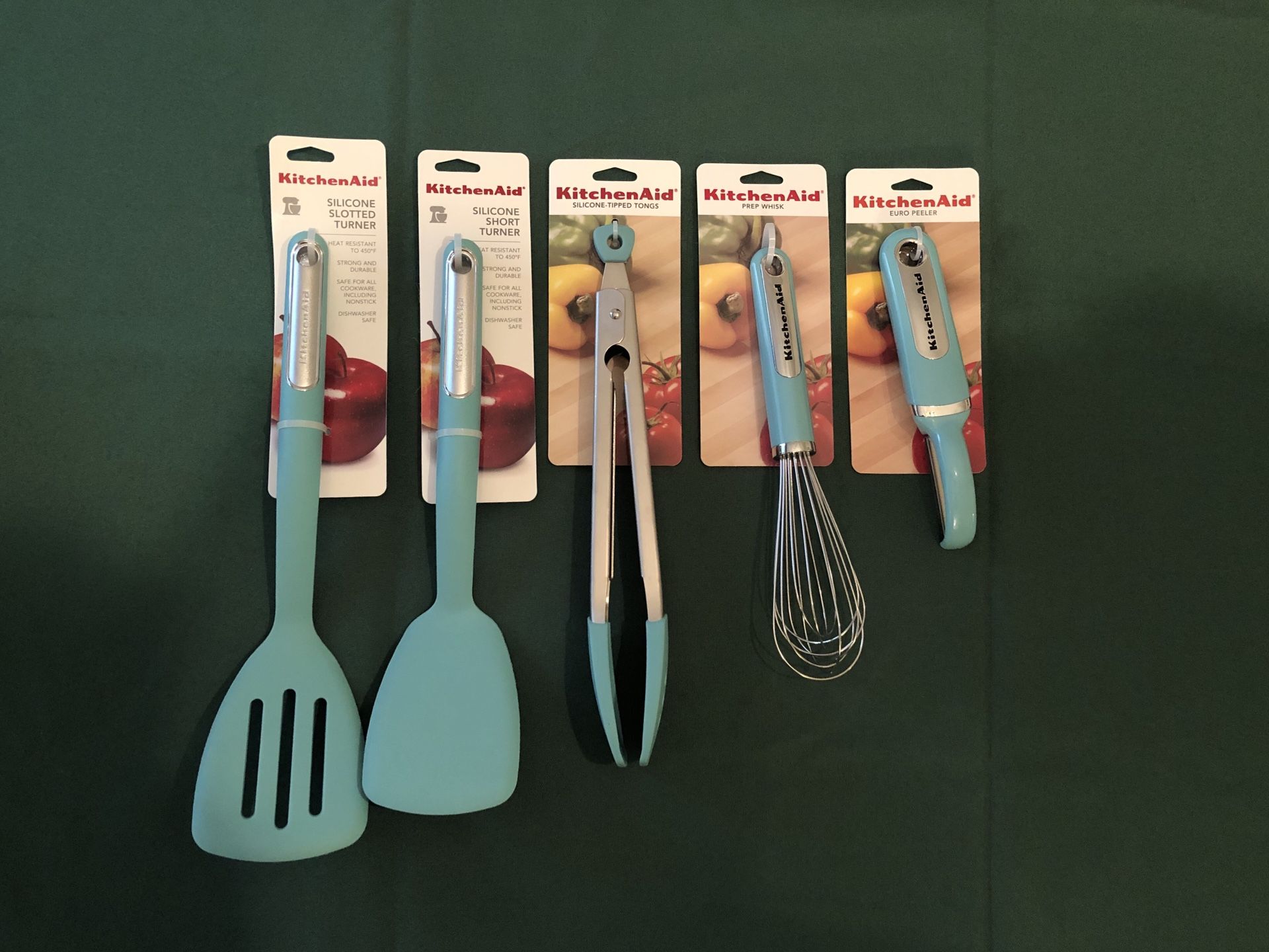 Kitchenaid Aqua sky kitchen utensils tools