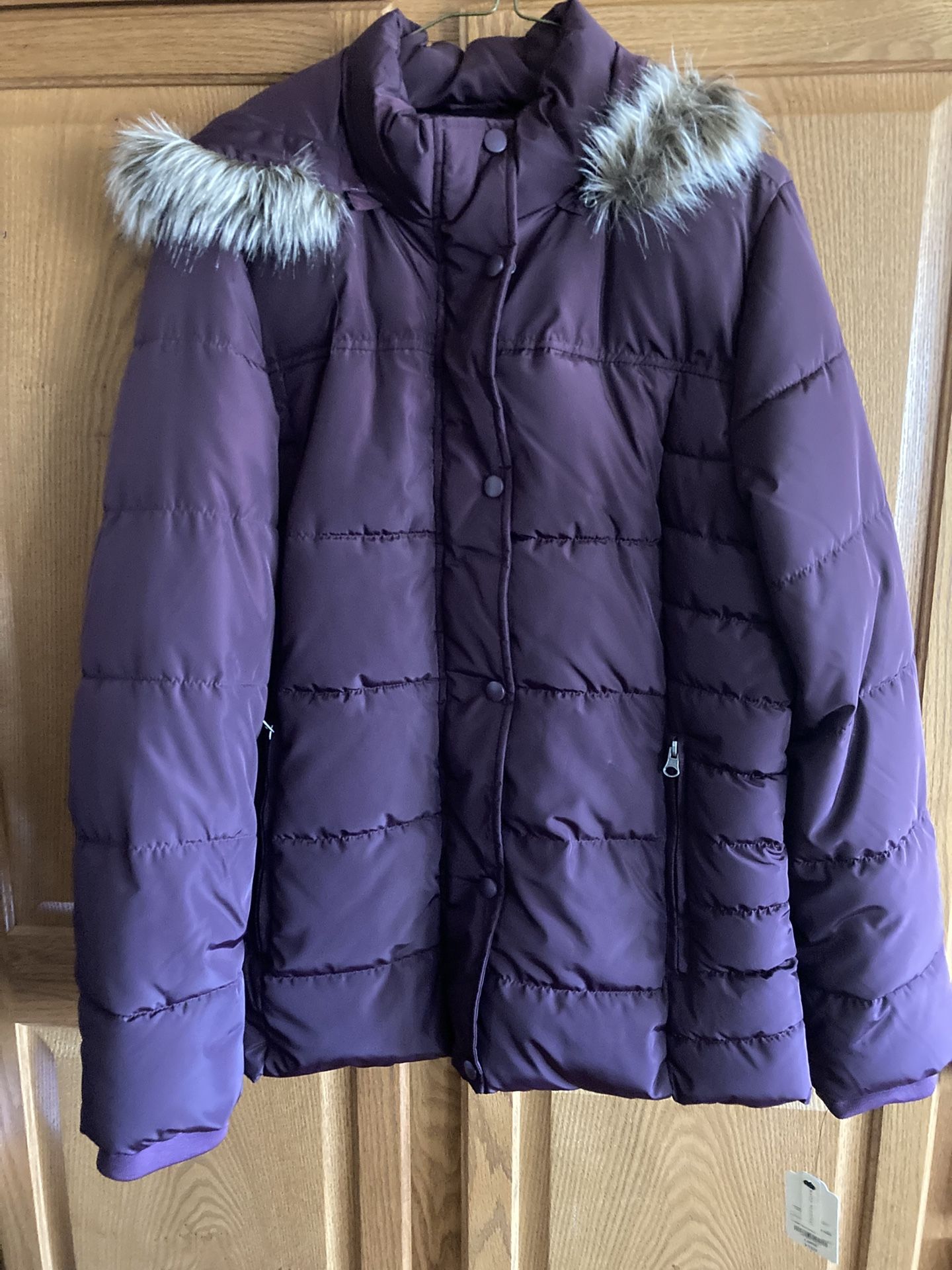 St John’s Bay Puffer Jacket- New- Never Worn