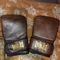 Everlast 1910 Leather Training Boxing Gloves- Size L/XL