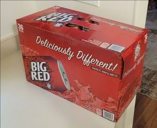 Full case of Big Red soda new and unopened