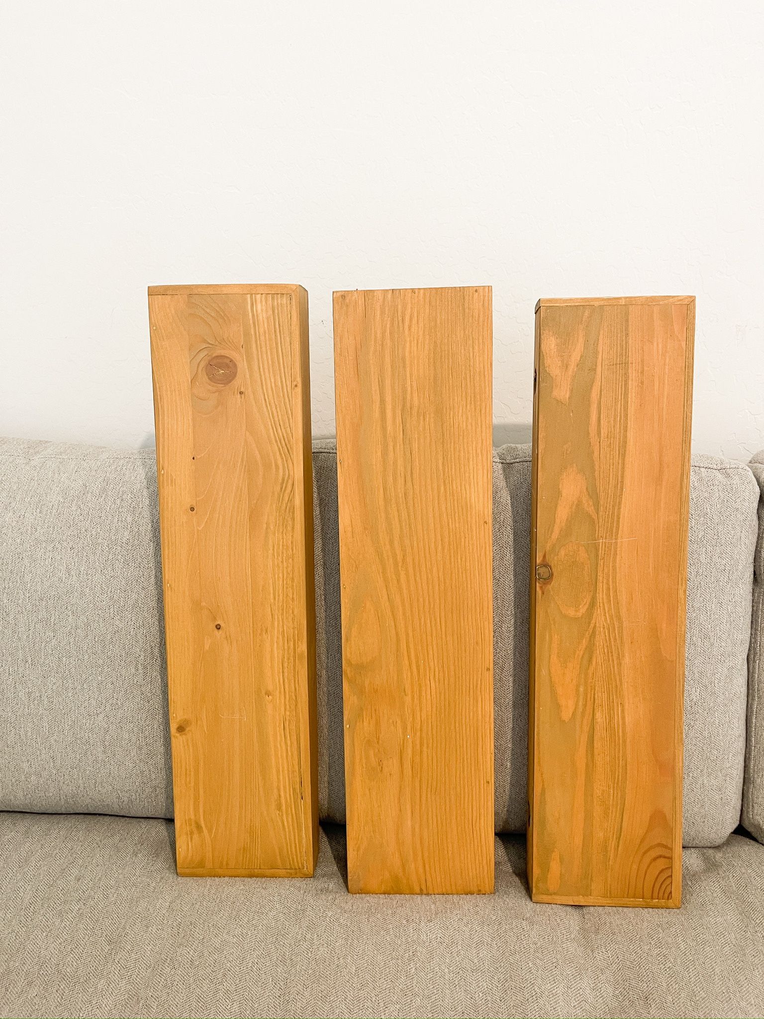 Set of 3 Floating Wood Shelves