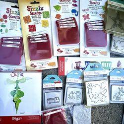 Sizzix & Cuttlebug Dies; See BOTH pics-Lot 21 Pkgs