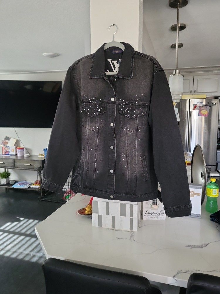 Denim Black Jacket LV