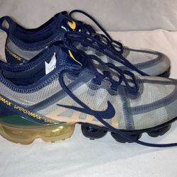Nike Air VaporMax Navy And Yellow Sneakers 