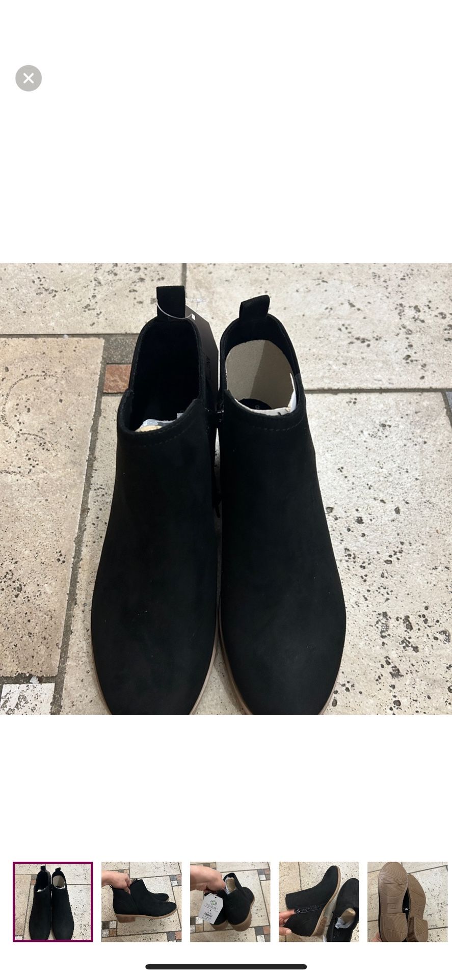 NWT Women Suede Ankle Boots Size 8
