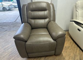 Delivery available New leather recliner