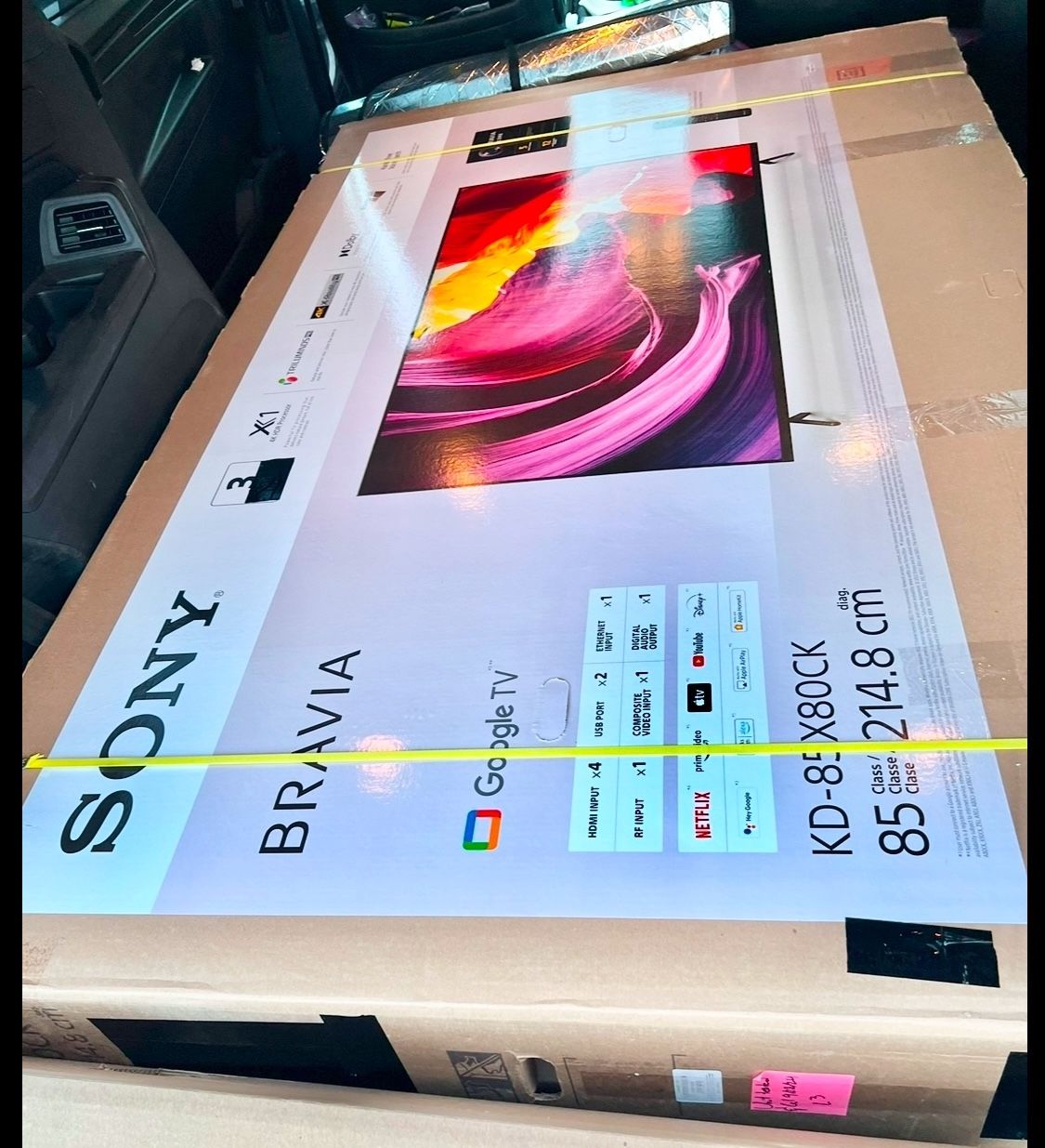 85 Tv Sony Smart 4k Hdtv In Box 6 Month Warranty. Free Delivery