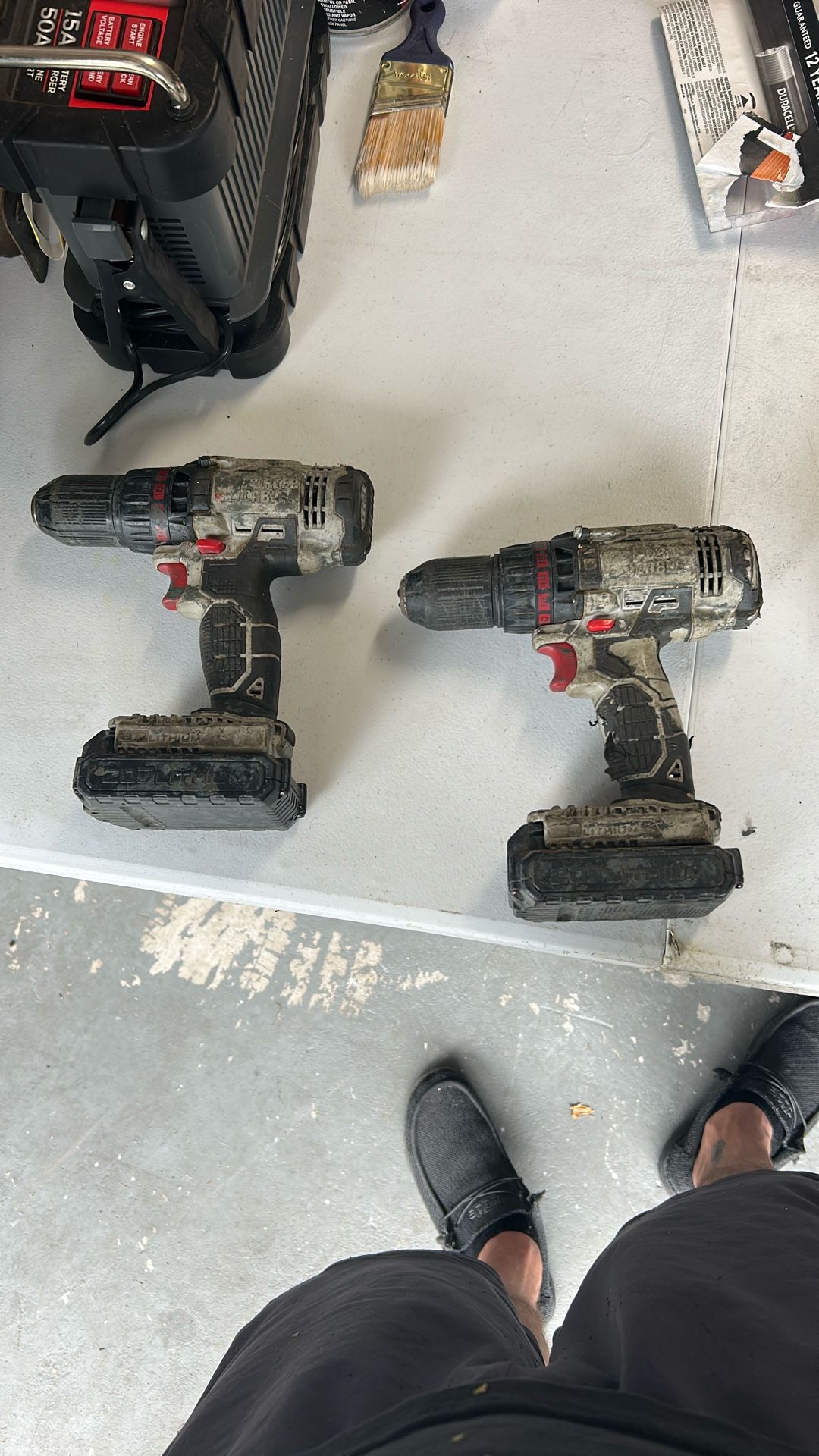 Two Porter Cable Drills