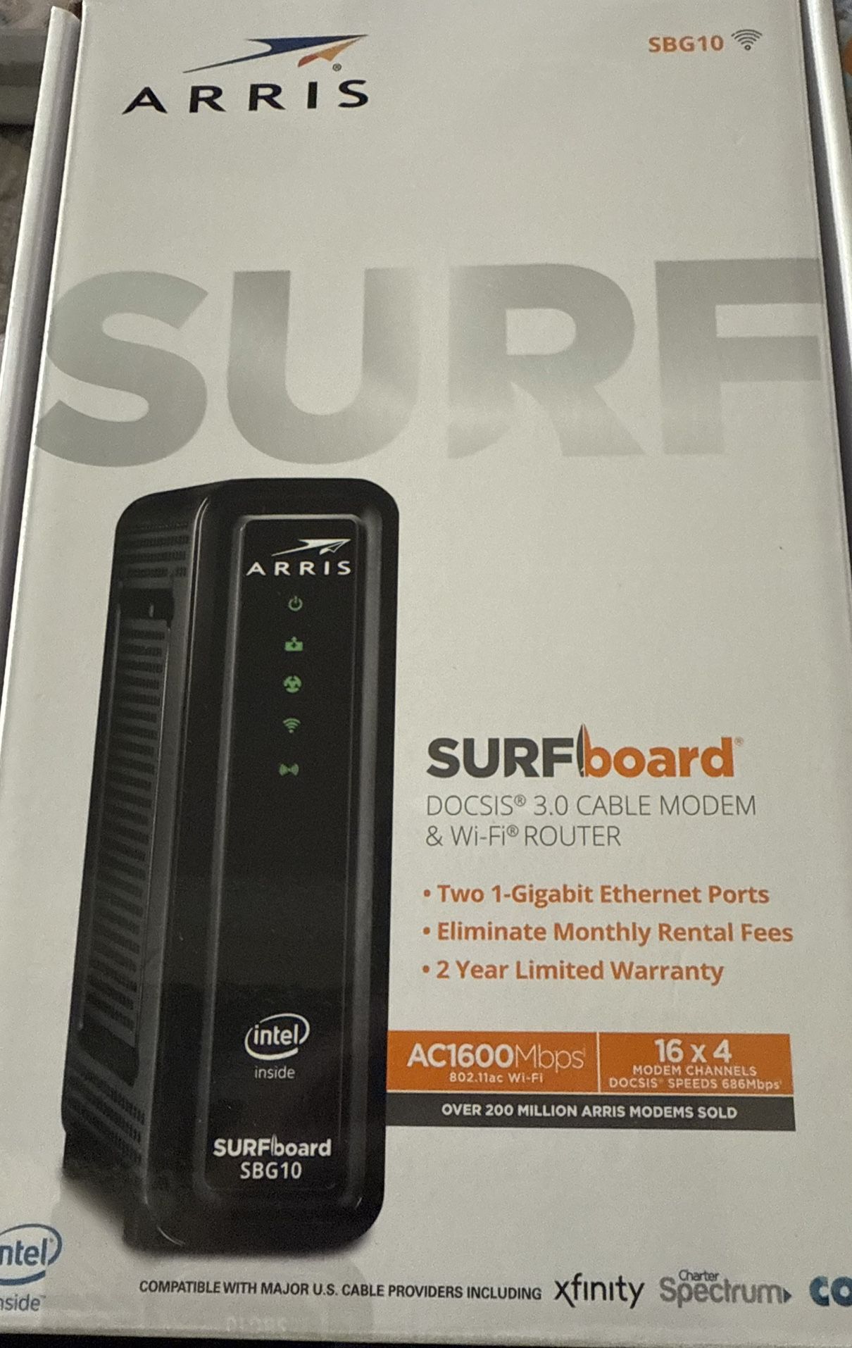 ARRIS SURFboard SBG10 Cable Modem & Wi-Fi Router