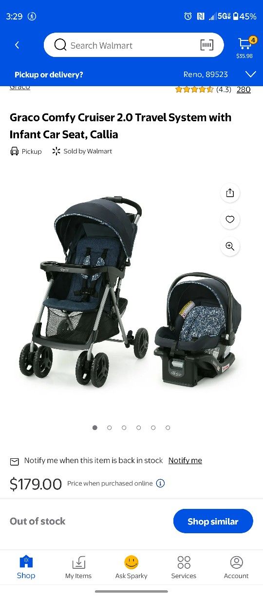 Graco Stroller And Car seat Combo