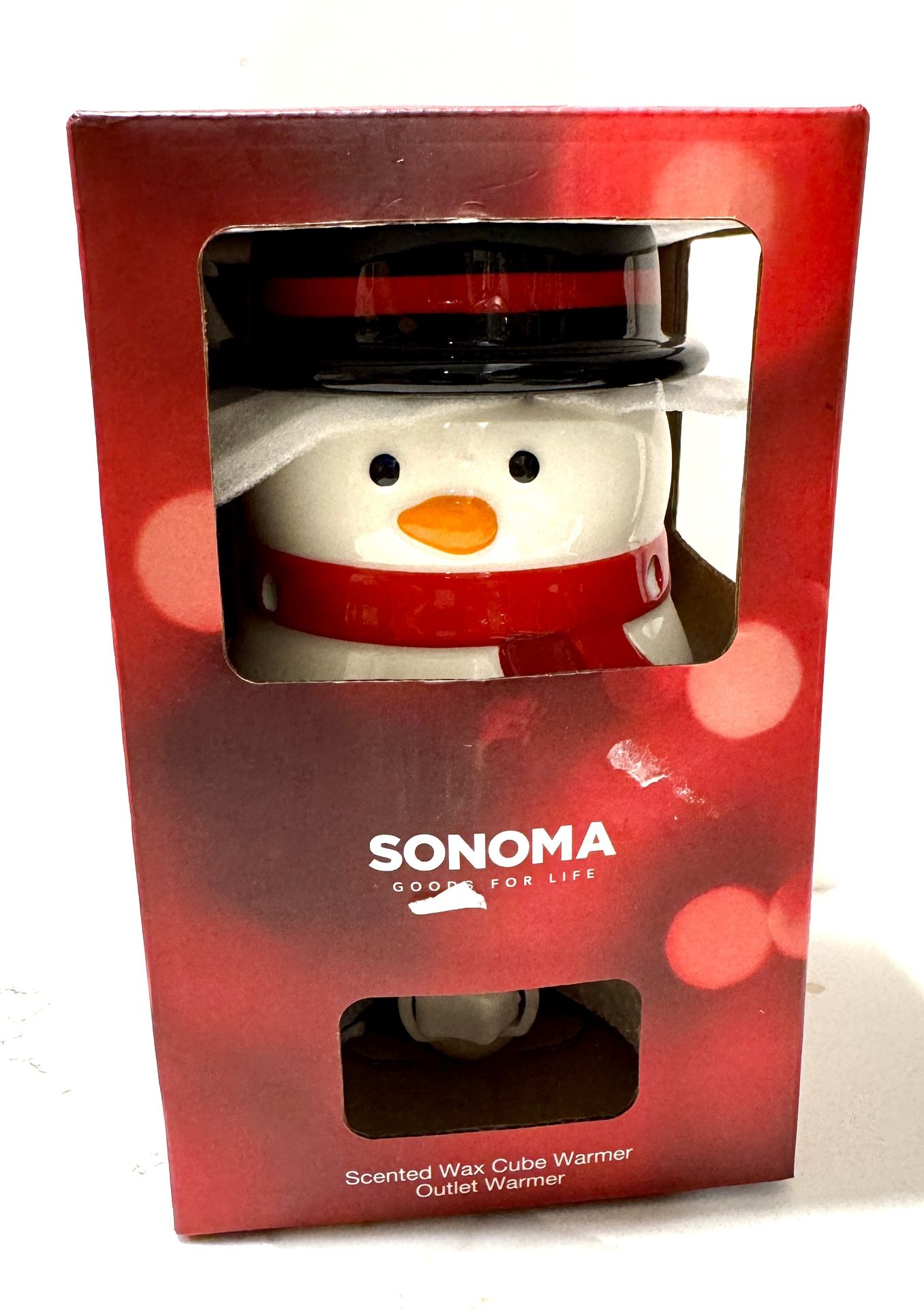 Sonoma Goods for Life Snowman Scented Wax Cube Warmer Outlet Plug-in Holiday