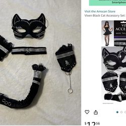 Vixen Black Cat Accessory Adult Set