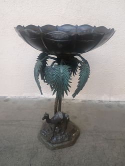 Anglo Indian bronze serving bowl