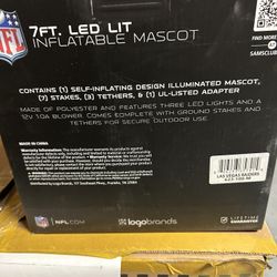 7’ Inflatable Raiders Mascot