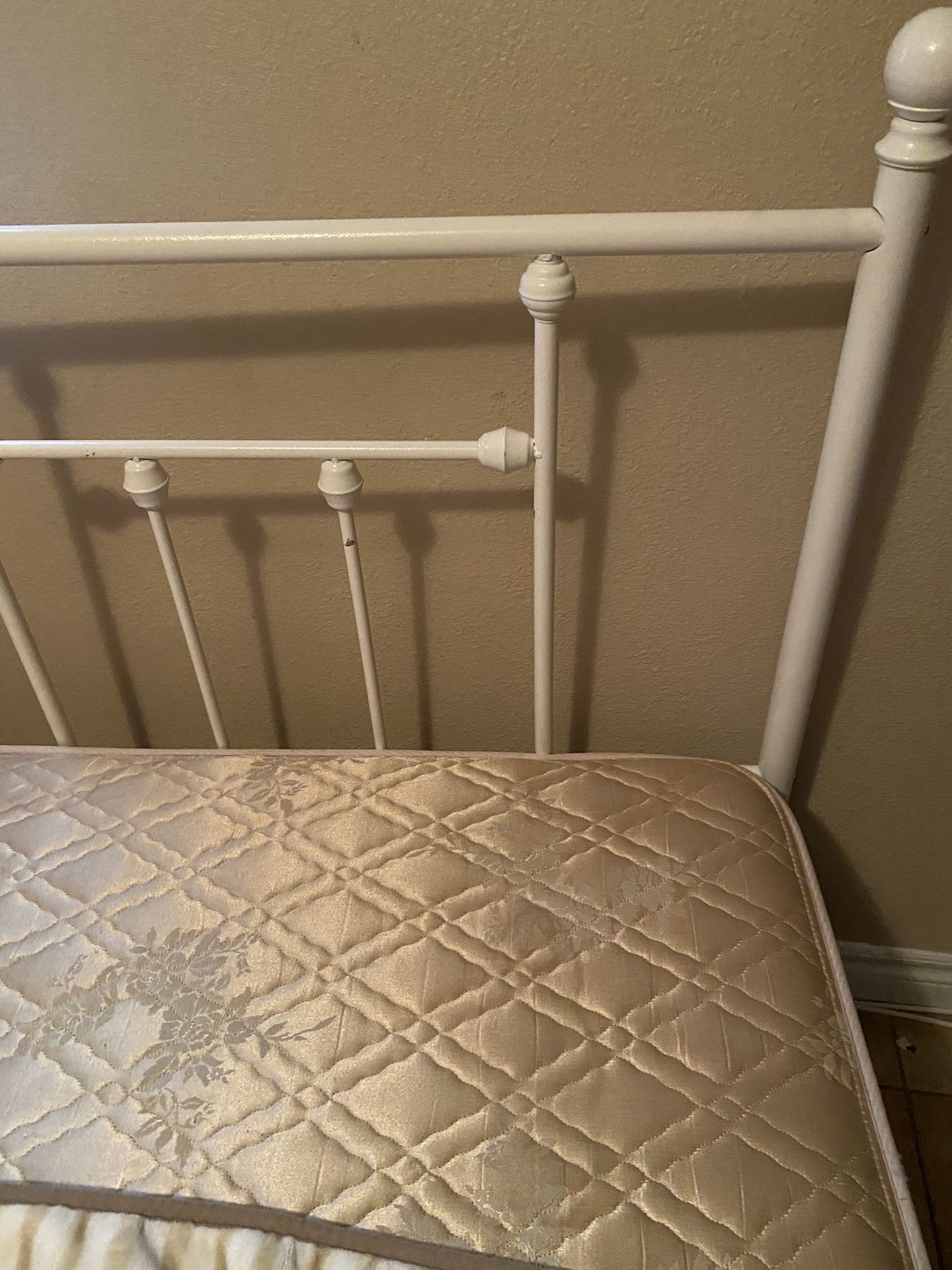 Twin bed frame with mattress $65
