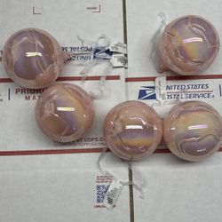 10 Count Macys Holiday Lane Pink Ball Ornaments