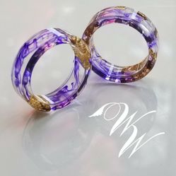 NORWEGIAN OAK TREE resin Band w/ 24k GOLD