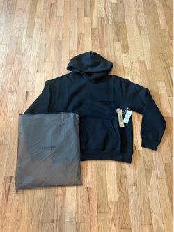 Black essentials small hoodie