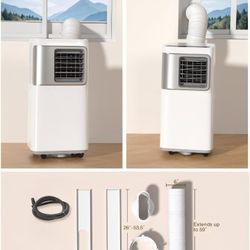 BRAND NEW Portable Air Conditioners 16,000 Btu AC Unit 5 in 1 Wifi Smart Air Conditioner with APP, Fan & Dehumidifier, Remote, 24H, Window Kits Includ