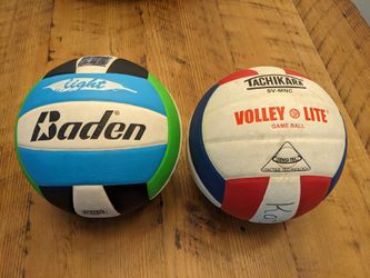 2 Youth Volleyballs - Tachikara & Baden - Summer Beach Party Fun