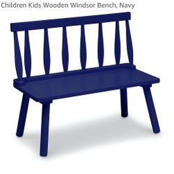 Delta kids wooden Windsor bench - Navy 