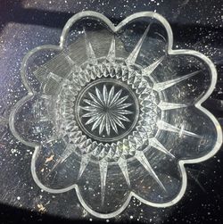 Crystal Flower Dish