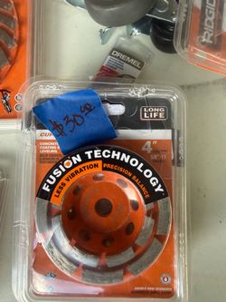 RIDGID 4 in. Diamond Double Row Cup Wheel