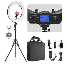 Pixel Ring Light, 19" Bi-Color LCD Display Ring Light with Stand, 55W 3000-5800K CRI≥97 Light Ring for Vlogging Selfie-Portrait Live Stream Video Phot