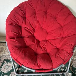 Red comfy chair