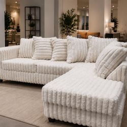 Cream Sectional Sofa 