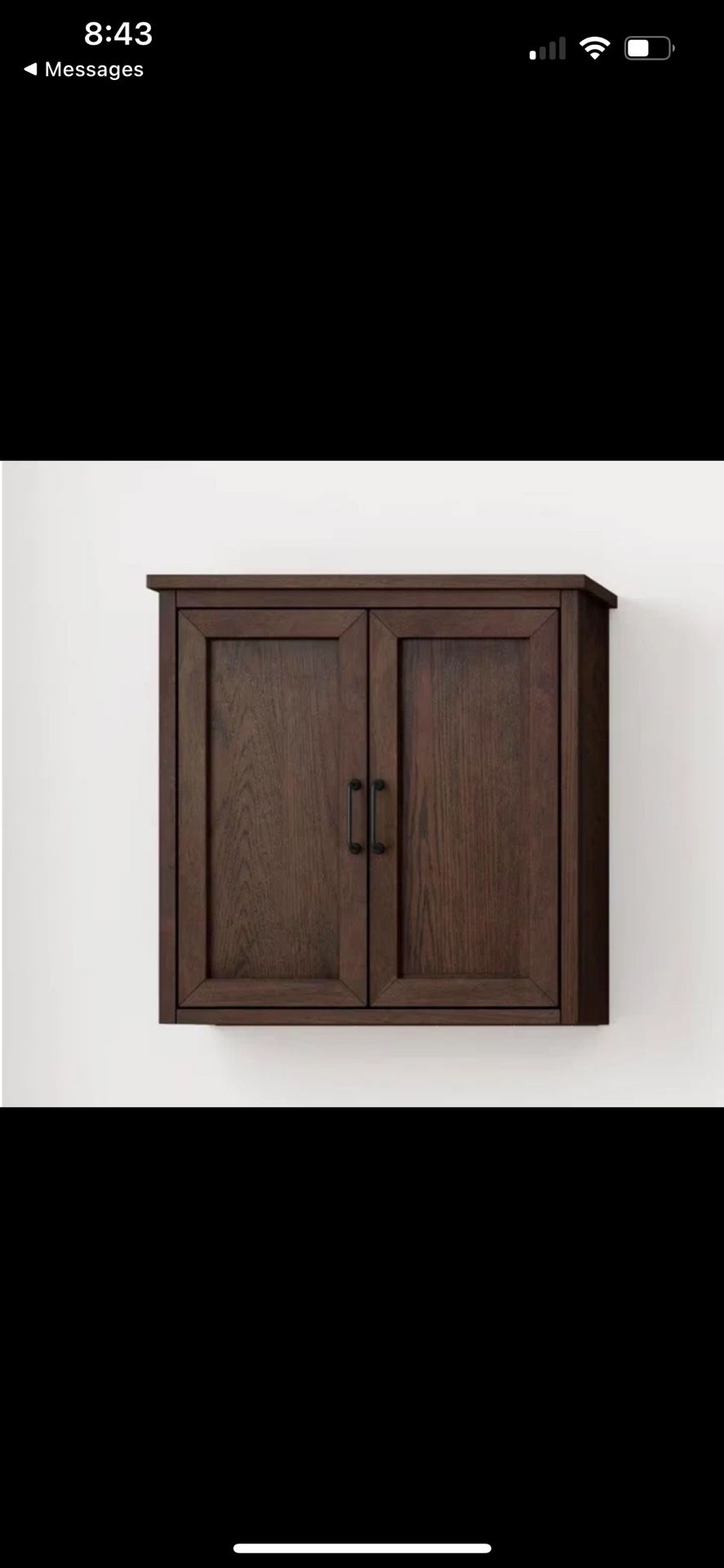 Home Decorators Alster 25 in W x 26 in D x 8 in H Bathroom Storage Wall Cabinet
