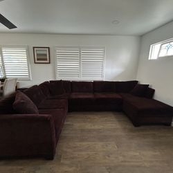 Brown Sectional Couch 