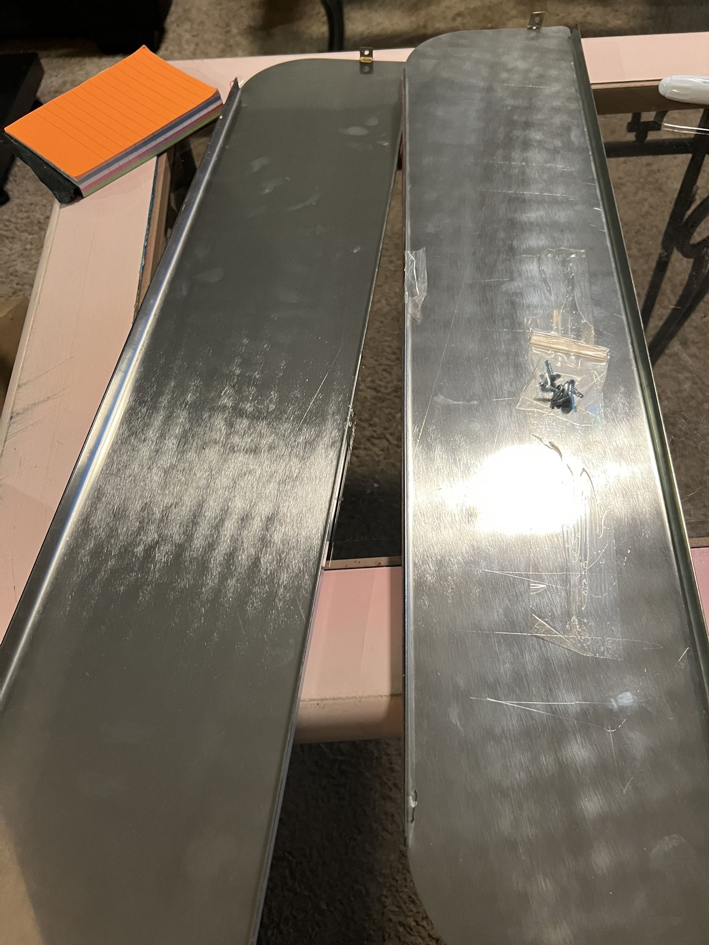Kenworth T600, T660, T800 & W900 6 Inch Drop Windows Chop Top Set By Floridas Finest Custom Works, Made Of Stainless Steel, Mirror Finish. Sold As A P