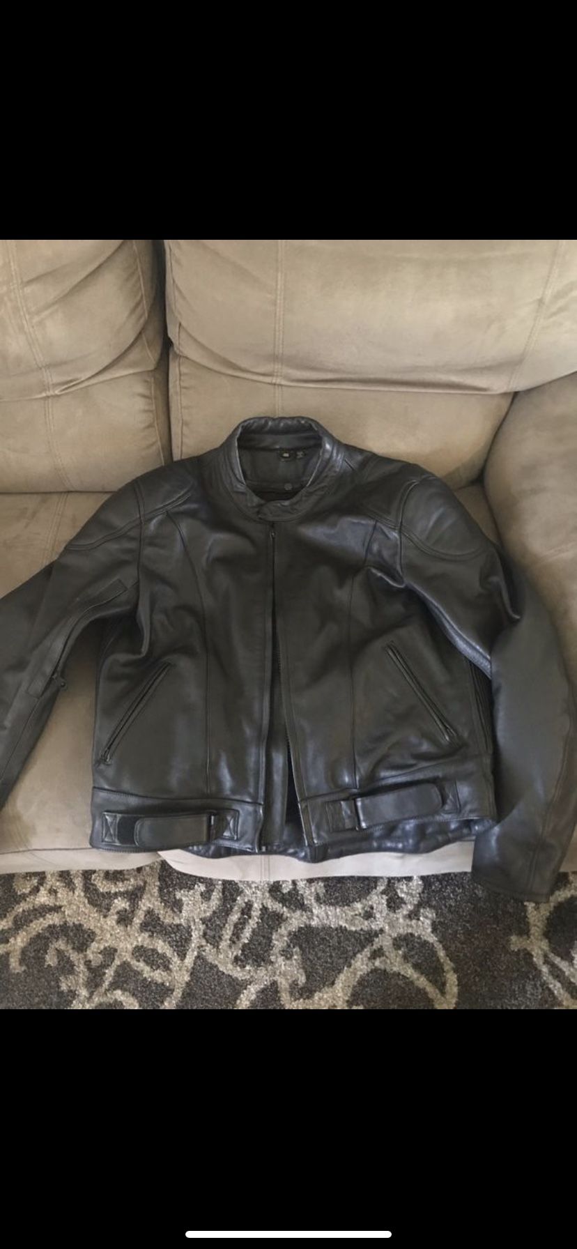 Men's HJC Cirotech Leather Motorcycle Jacket