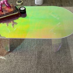 Acrylic Iridescent Coffee Table
