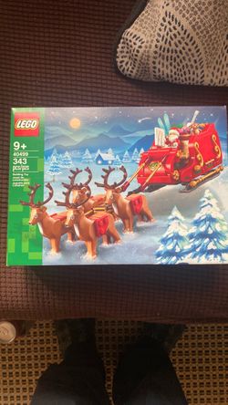 Lego Santa with sleigh