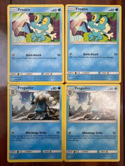 Pokemon Froakie & Frogadier Unbroken Bonds Non-Holo Lot of 4 NM/M PACK FRESH
