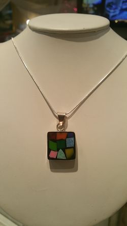 Handmade sterling silver turquoise choral and raw stones with chain